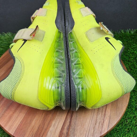 Nike Romaleos 2 Volt Yellow Weightlifting Gym Shoes Straps Men’s Size 10.5 - Picture 13 of 16
